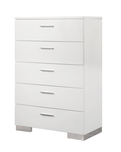 Coaster - Felicity Chest (Glossy White) - 203505 veiw 1