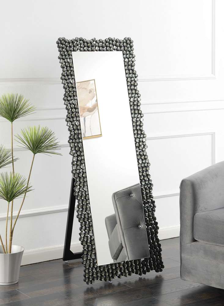 McKay Textural Frame Cheval Floor Mirror - Thumbnail 2