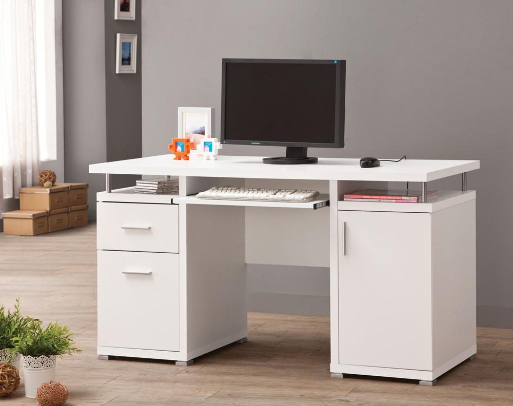 Coaster - Tracy Computer Desk (White) - 800108 veiw 1