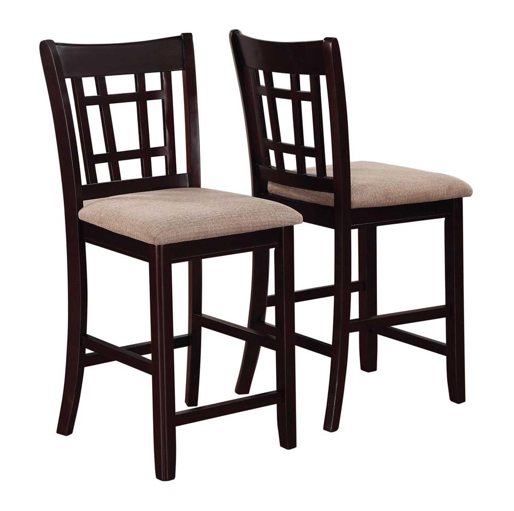 Coaster - Lavon Counter Height Chair with Cushion Seat in Light Oak/ Espresso Finish (Set of 2) - 105279 veiw 1