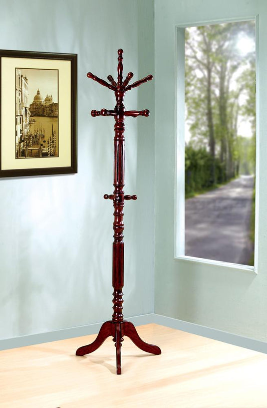 Coaster - Achelle Dark Walnut Coat Rack W/ Spinning Top - 900769 veiw 1