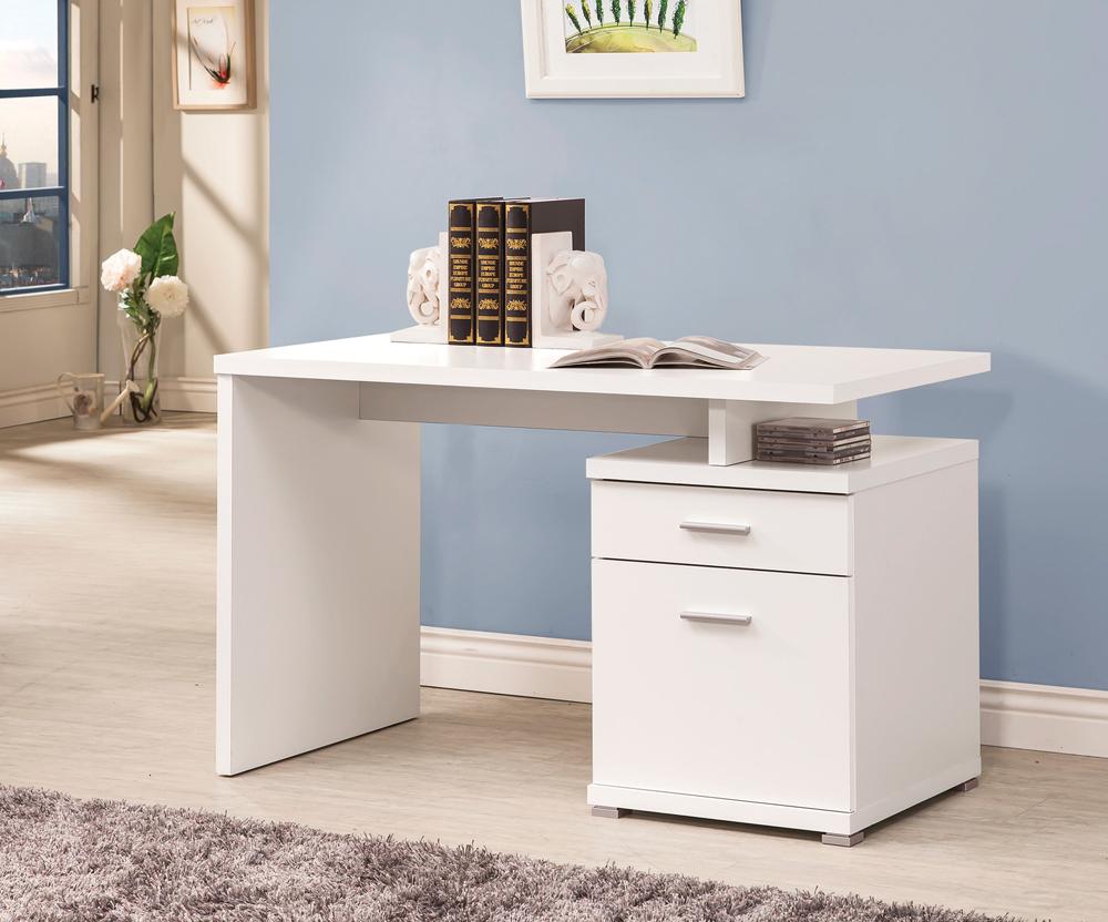 Coaster - Irving Desk (White) - 800110 veiw 1