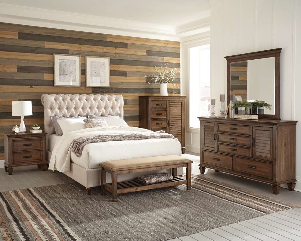 Coaster -  Devon Upholstered Bed E King Bed - 300525KE veiw 3