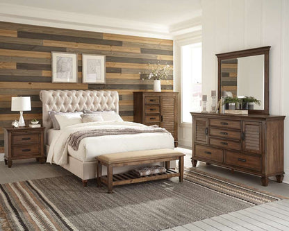 Coaster -  Devon Upholstered Bed E King Bed - 300525KE veiw 3