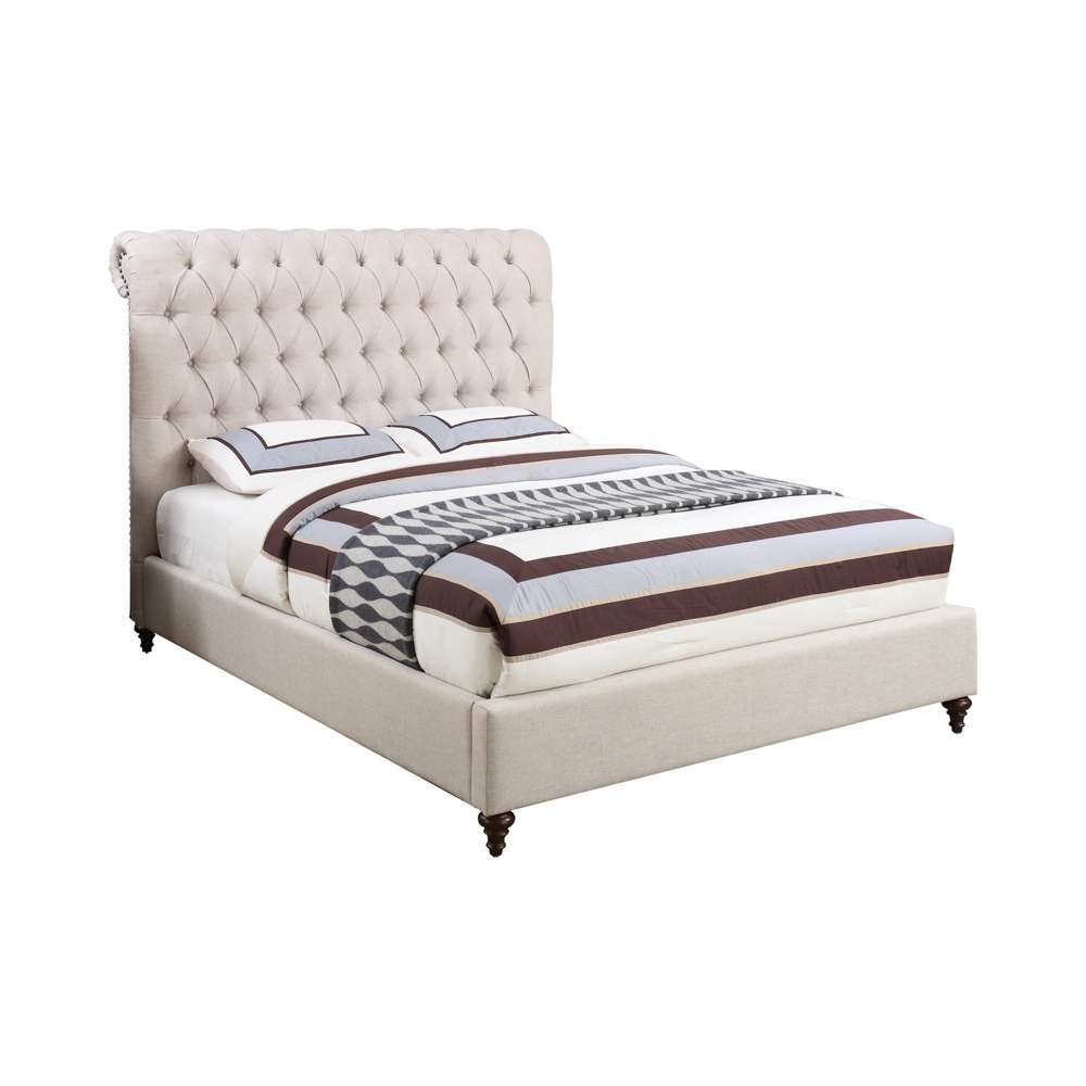 Coaster -  Devon Upholstered Bed Queen Bed - 300525Q veiw 1