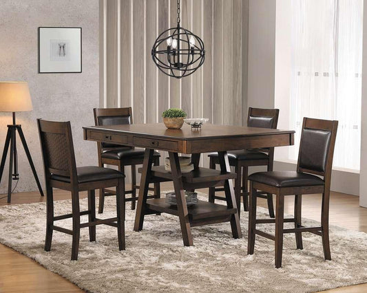Coaster -  Dewey Counter Height Table 5 Pc Set - 115208-S5 veiw 1