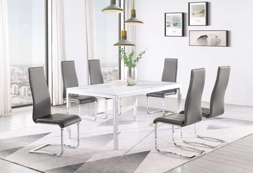 Coaster - Montclair Dining Chair (Set of 4) - 100515GRY veiw 4