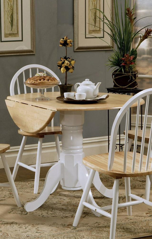 Coaster - Allison Dining Table (Natural Brown/White) - 4241 veiw 1