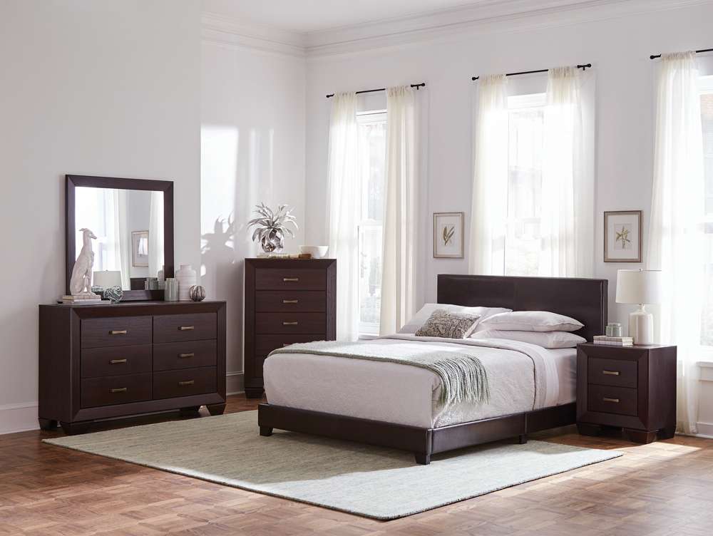 Coaster -  Dorian Upholstered Bed E King Bed - 300762KE veiw 3