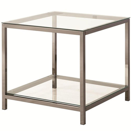Coaster - Trini End Table (Black Nickel) - 720227 veiw 1