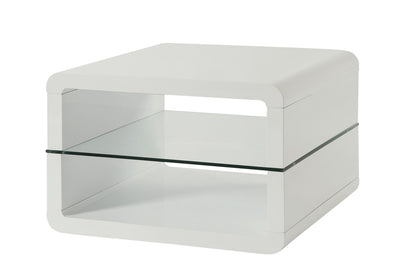 Coaster - Elana End Table (Glossy White) - 703267 veiw 2
