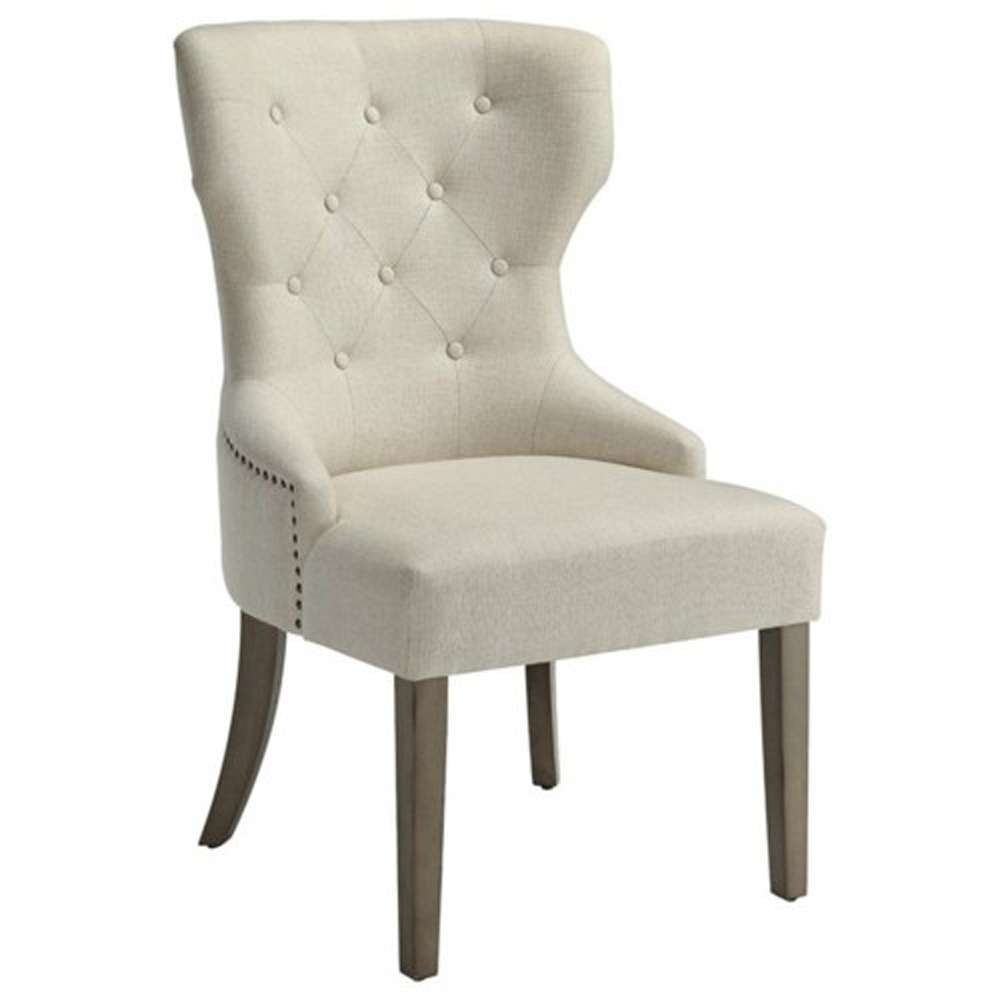 Coaster - Baney Florence Side Chair In Beige Fabric - 104507 veiw 1