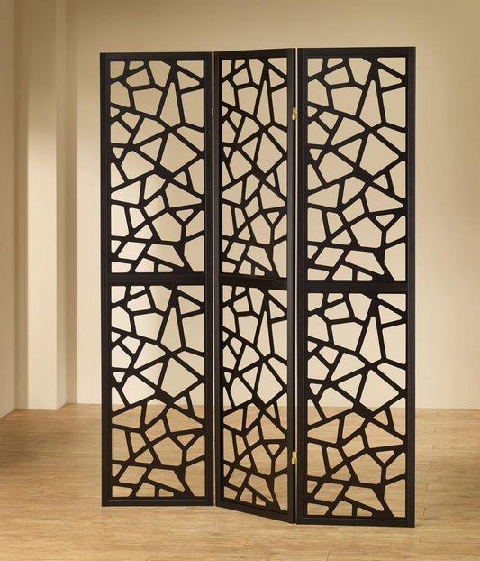 Coaster - Nailan Folding Screen (Black) - 900092 veiw 1