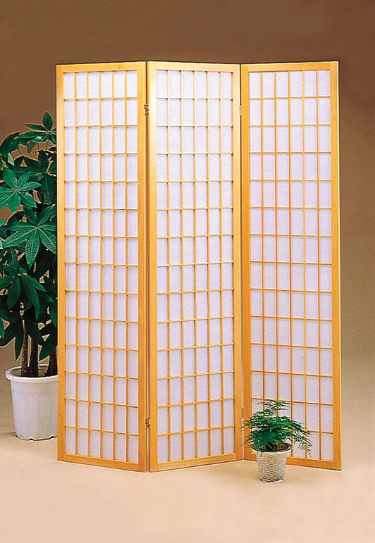 Coaster - Carrie Folding Screen (Natural Brown) - 4621 veiw 1