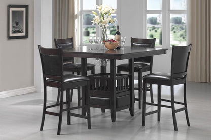 Coaster - Jaden Counter Height Table in Cappuccino Finish - 100958 veiw 4
