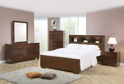 Coaster - Jessica California King Bed in Cappuccino Finish - 200719KW veiw 2