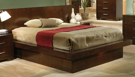 Coaster - Jessica Eastern King Bed in Cappuccino Finish - 200711KE veiw 1