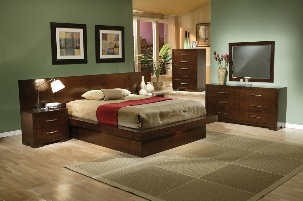 Coaster - Jessica Queen Bed in Cappuccino Finish - 200711Q veiw 2