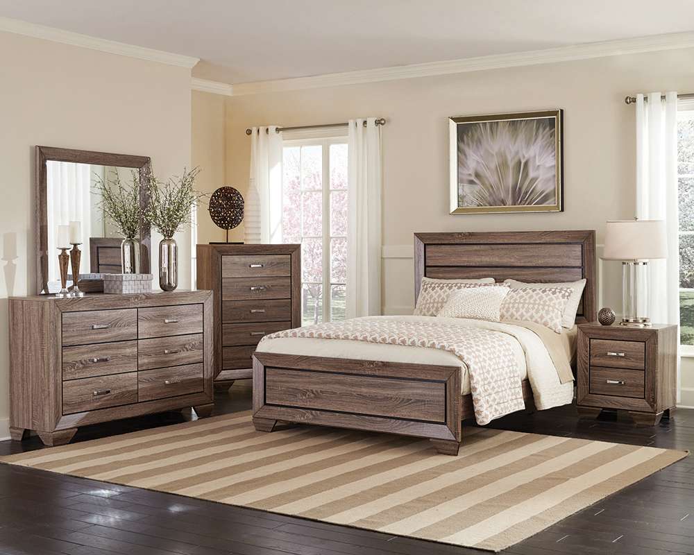 Coaster -  Kauffman Ca King 5Pc Set (Kw.Bed,Ns,Dr,Mr,Ch) - 204191KW-S5 veiw 1