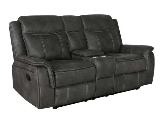 Coaster -  Lawrence Motion Loveseat W/ Console - 603505 veiw 1