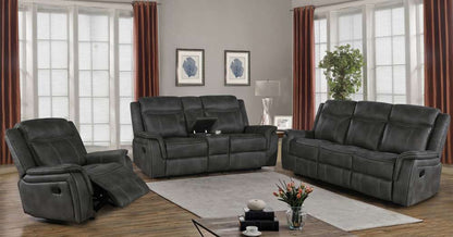 Coaster -  Lawrence Motion Loveseat W/ Console - 603505 veiw 6