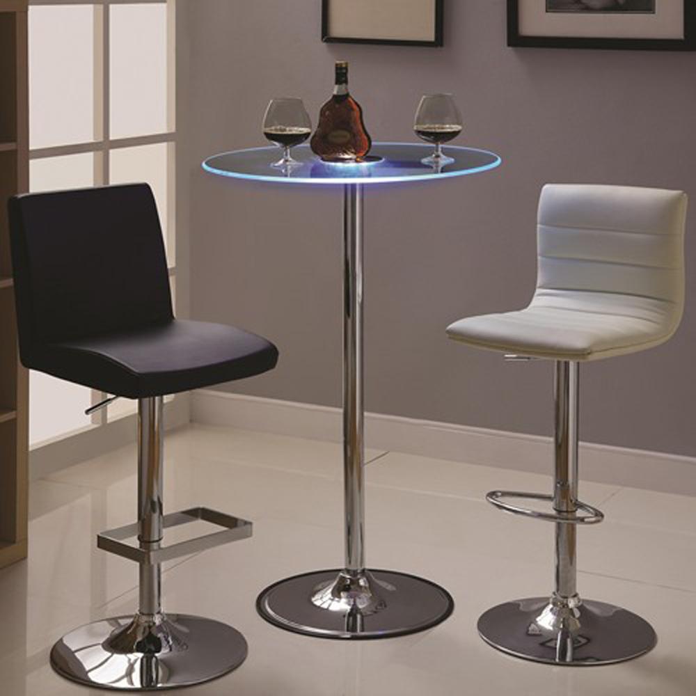 Coaster - Thea Led Bar Table (Chrome) - 122400 veiw 4