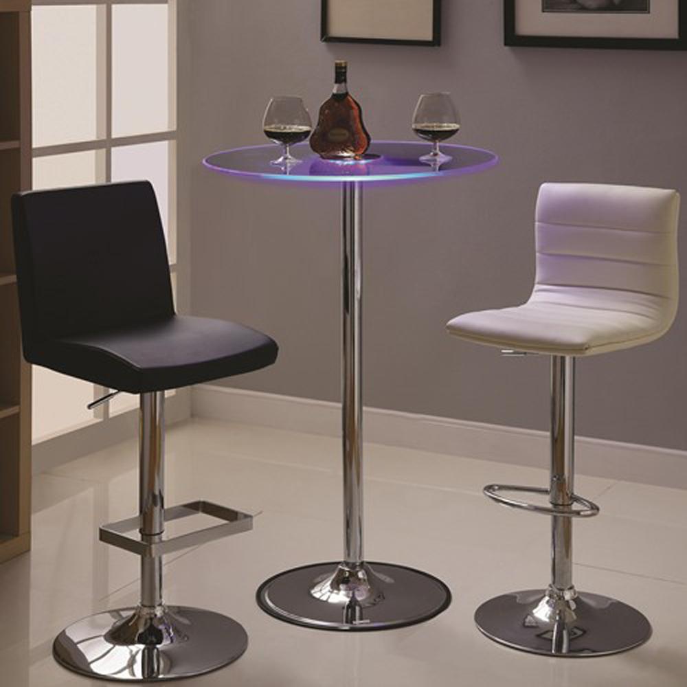Coaster - Thea Led Bar Table (Chrome) - 122400 veiw 7
