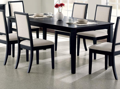 Coaster - Louise Lexton Dining Table in Black Finish - 101561 veiw 1
