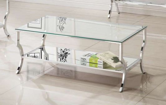 Coaster - Saide Living Room: Glass Top Occasional Tables Coffee Table - 720338 veiw 1