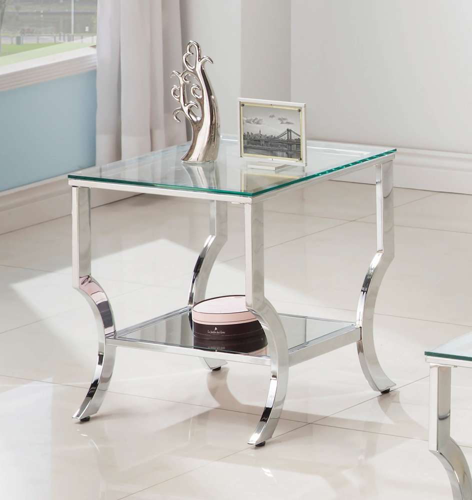 Coaster - Saide Living Room: Glass Top Occasional Tables End Table - 720337 veiw 1