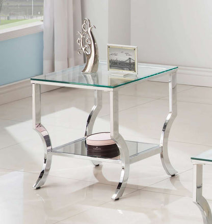 Coaster - Saide Living Room: Glass Top Occasional Tables End Table - 720337 veiw 1
