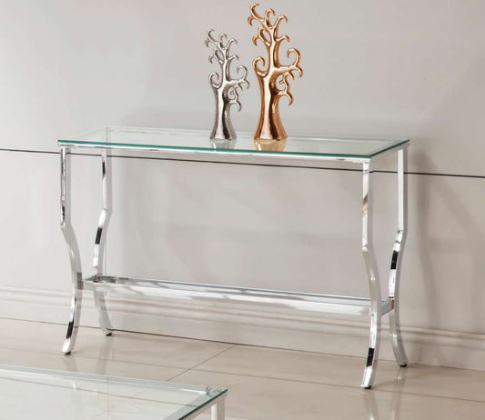 Coaster - Saide Living Room: Glass Top Occasional Tables Sofa Table - 720339 veiw 1
