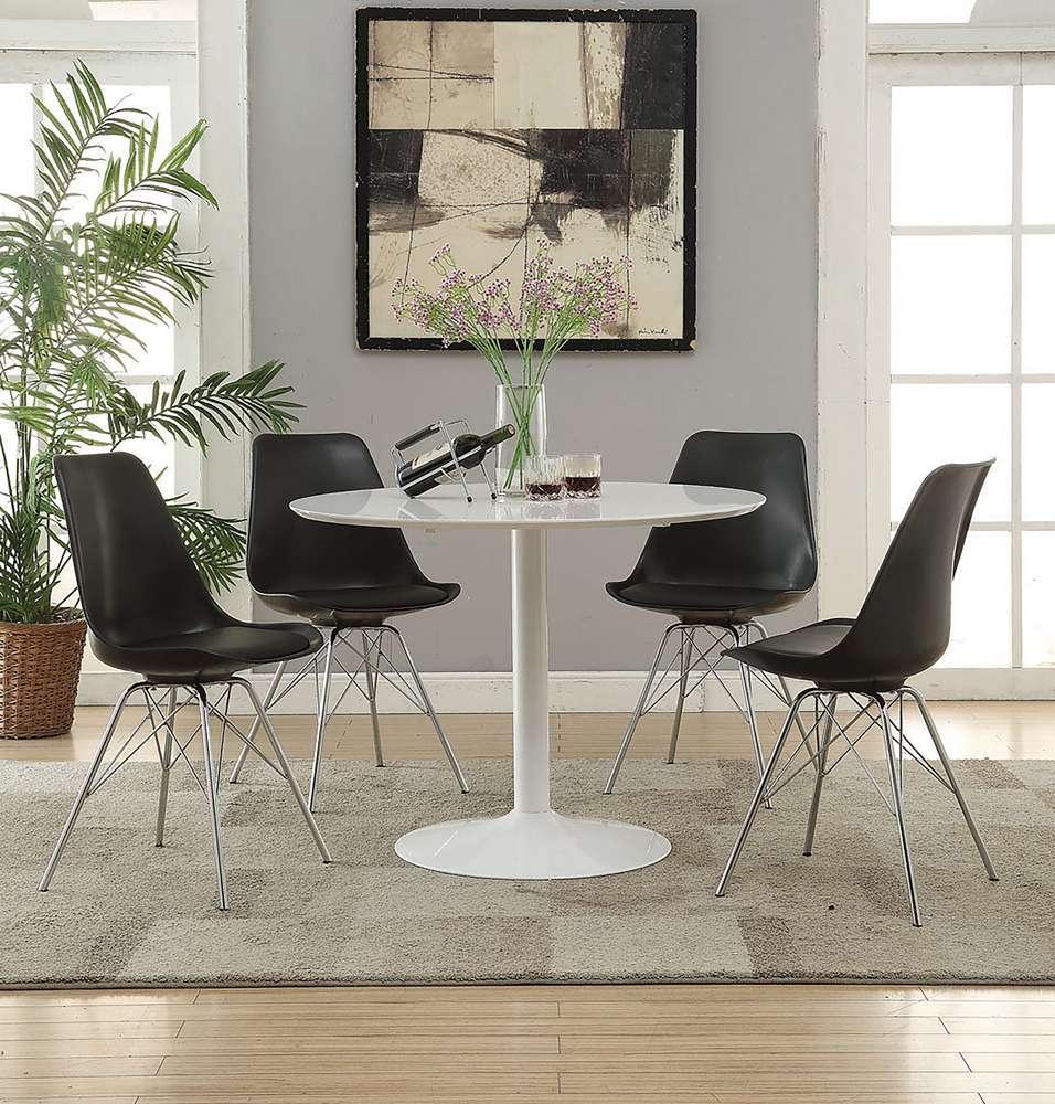 Coaster -  Lowry Round Dining Table - 105261 veiw 2
