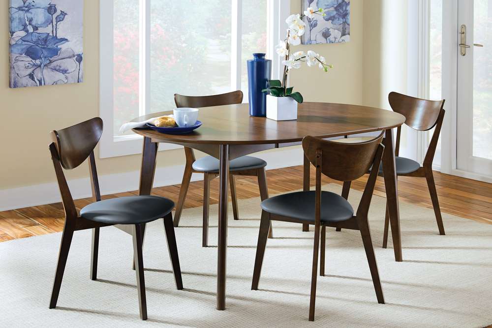 Coaster -  Malone 5 Pc Set (Tbl+4Side) - 105361-S5 veiw 1