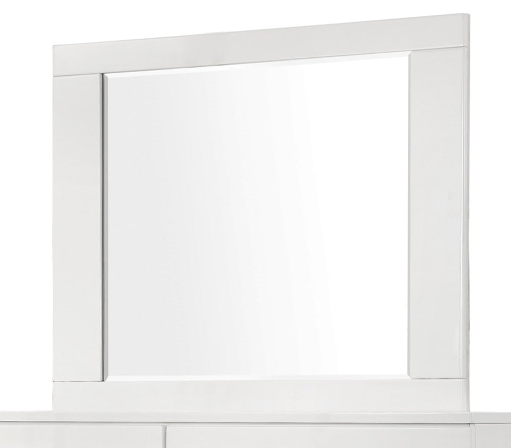 Coaster - Felicity Mirror (Glossy White) - 203504 veiw 1