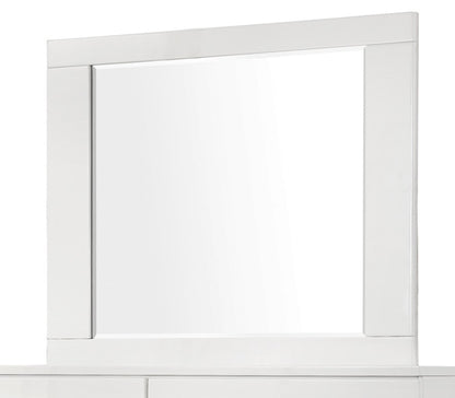 Coaster - Felicity Mirror (Glossy White) - 203504 veiw 1