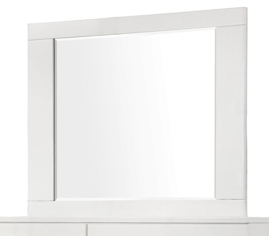 Coaster - Felicity Mirror (Glossy White) - 203504 veiw 1