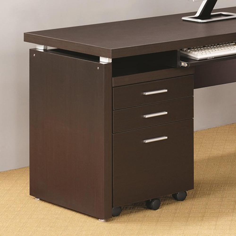 Coaster - Skylar Mobile Pedestal (Cappuccino) - 800894 veiw 1