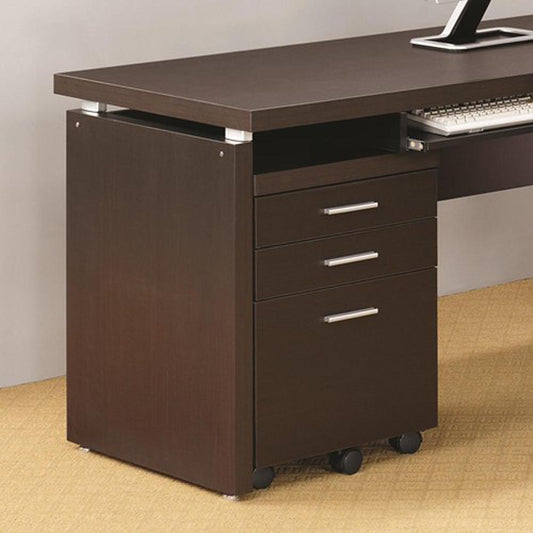 Coaster - Skylar Mobile Pedestal (Cappuccino) - 800894 veiw 1