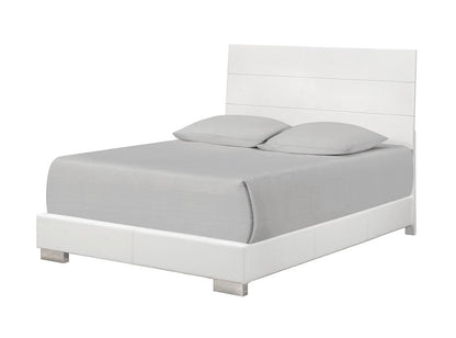 Coaster - Felicity Queen Bed (Glossy White) - 203501Q veiw 1