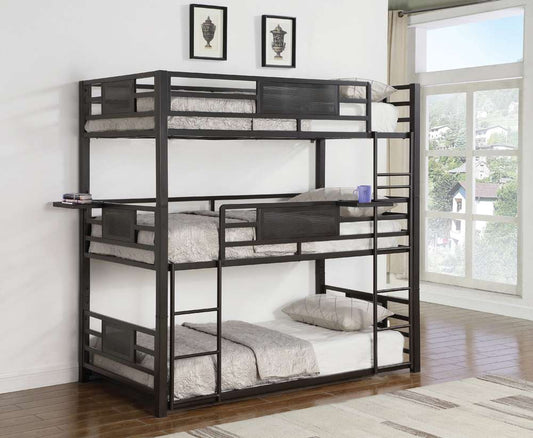 Coaster -  Rogen Triple Bunk Bed T / T / T Triple Bunk Bed - 460394T veiw 1
