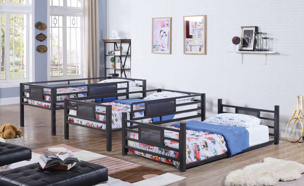 Coaster -  Rogen Triple Bunk Bed T / T / T Triple Bunk Bed - 460394T veiw 4