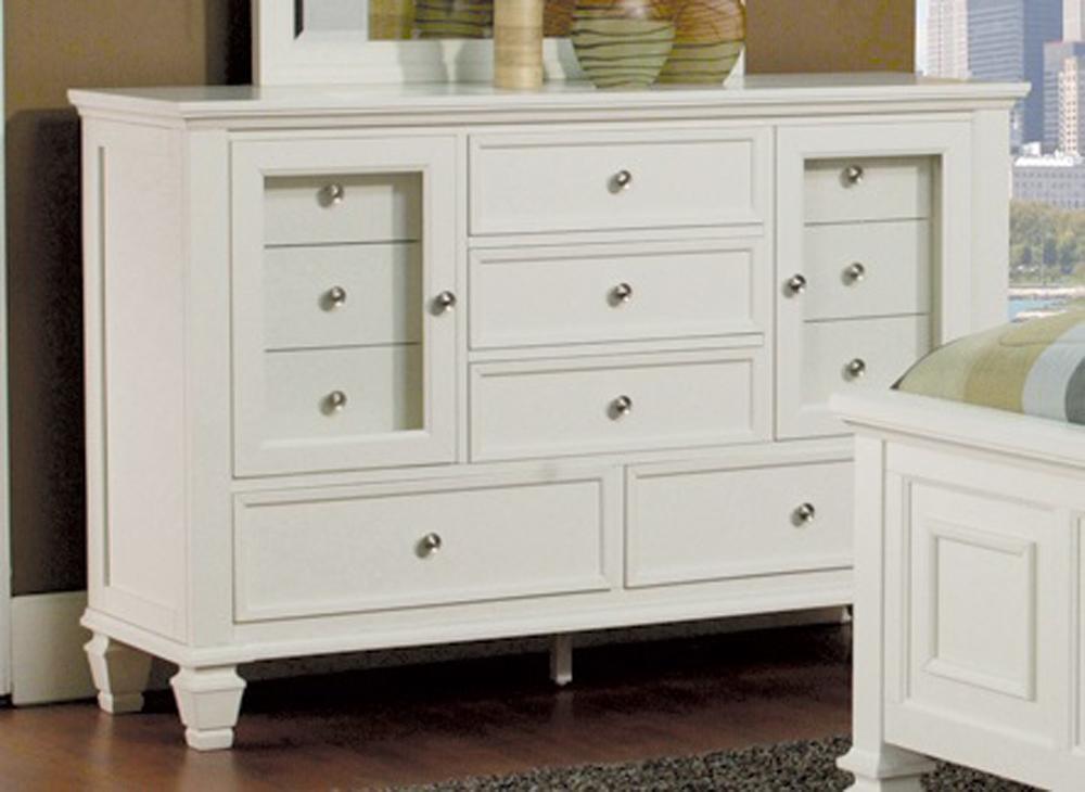Coaster - Sandy Beach 11 Drawer Dresser in White Finish - 201303 veiw 1