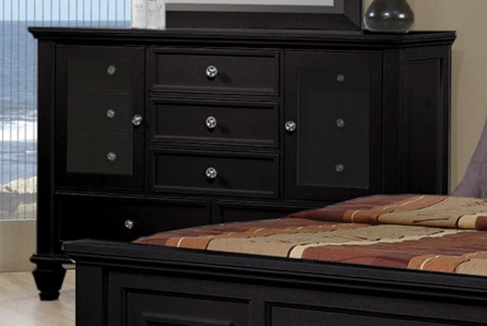 Coaster - Sandy Beach Dresser in Black Finish - 201323 veiw 1