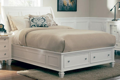 Coaster - Sandy Beach Queen Bed in White Finish - 201309Q veiw 1
