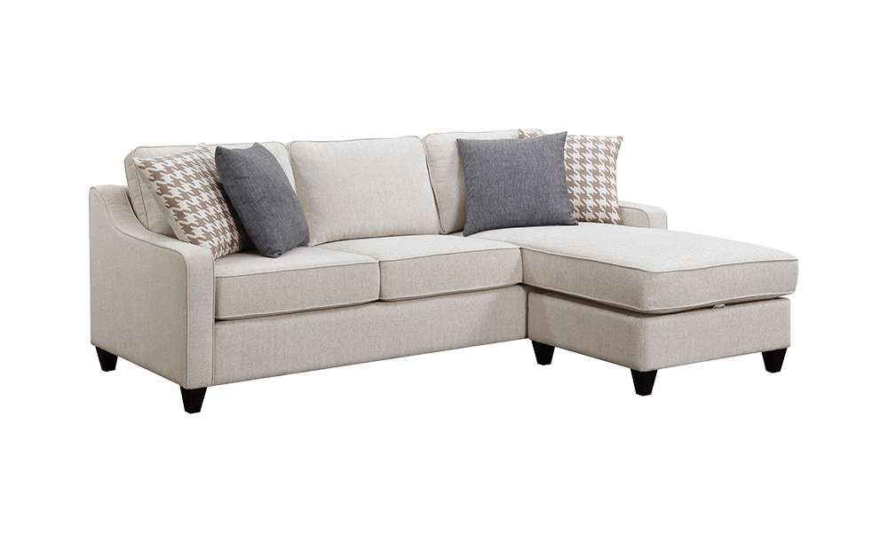 Coaster - McLoughlin  Upholstered Sectional Cream - 501840 veiw 1