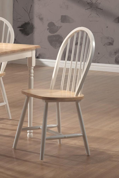 Coaster - Cinder Side Chair in Natural Brown & White (Set of 4) - 4129 veiw 1
