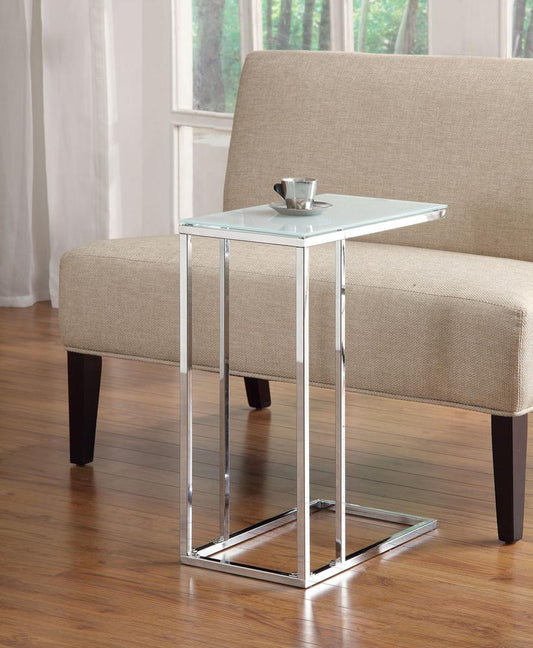 Coaster - Stella Snack Table (Frosted White) - 900250 veiw 1
