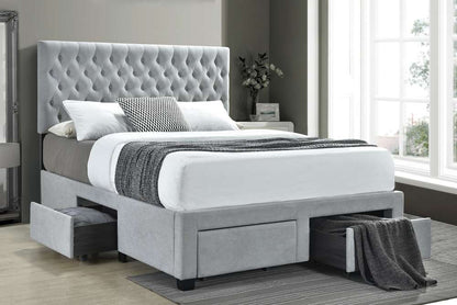 Coaster -  Soledad Upholstered Bed E King Storage Bed - 305878KE veiw 2
