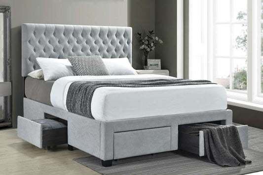 Coaster -  Soledad Upholstered Bed Queen Storage Bed - 305878Q veiw 2